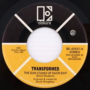 Transformer The Sun Comes Up Each Day / Evening Song 7"45 rpm Single Record RARE
